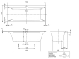 Cada Villeroy & Boch Squaro Edge 12 1700x750 Quaryl UBQ170SQE2DV-01