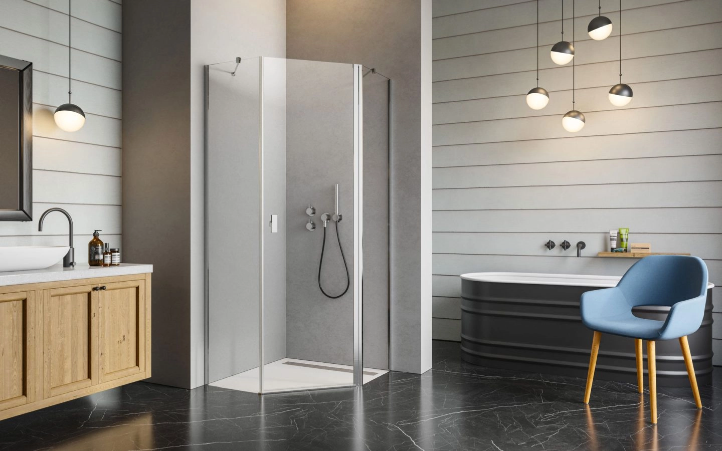 Душевая кабина Radaway Nes PTJ 90x90, 100x100 — 1
