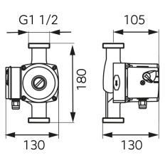 Pompa circulatie Ferro GPD 25-6 (180) 0202W