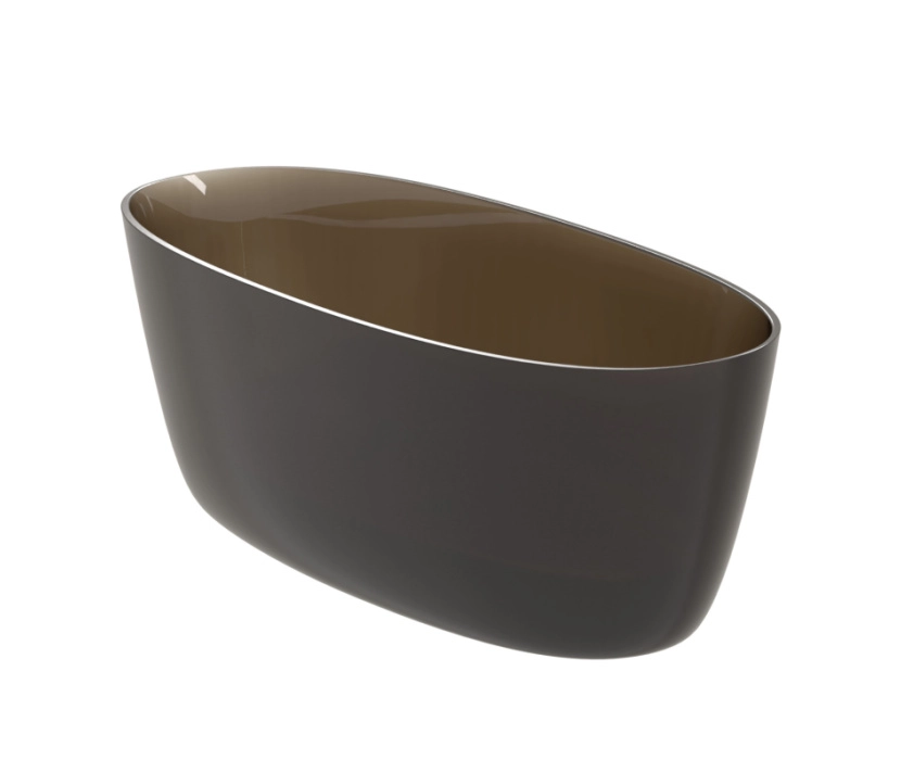 Ванна SOLID SURFACE RIHO OVAL 175x80 Frosted Umber