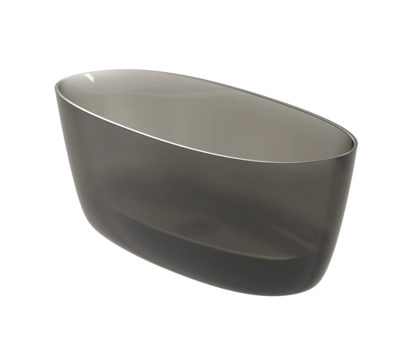 Cada SOLID SURFACE RIHO OVAL 175x80 Frosted Smoke