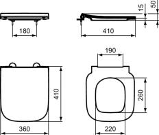 Крышка для унитаза Ideal Standard i.life S Compact Soft-Close (T532901)