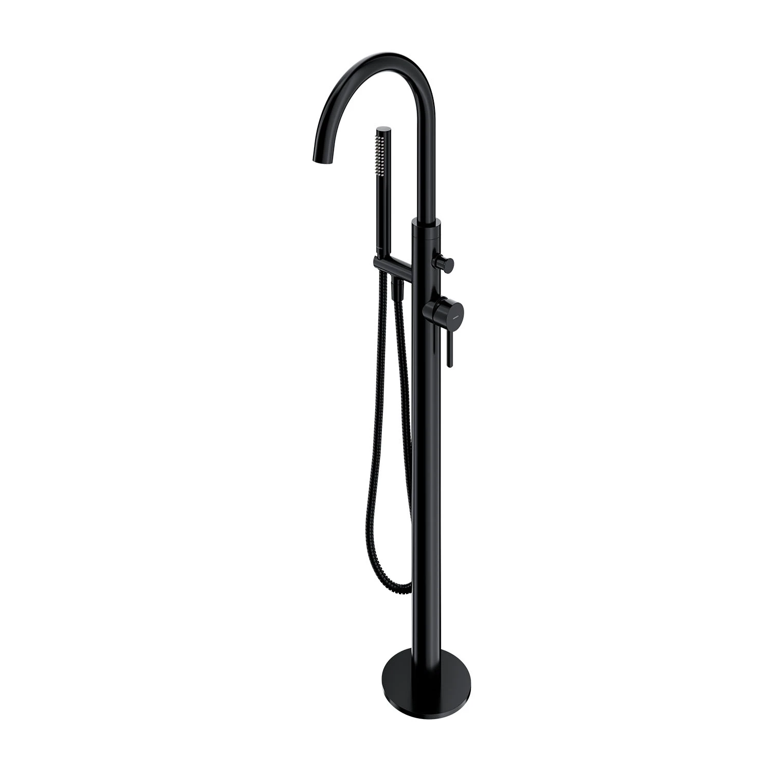 Напольный смеситель для ванны Omnires Y Semi-matt Black — 1