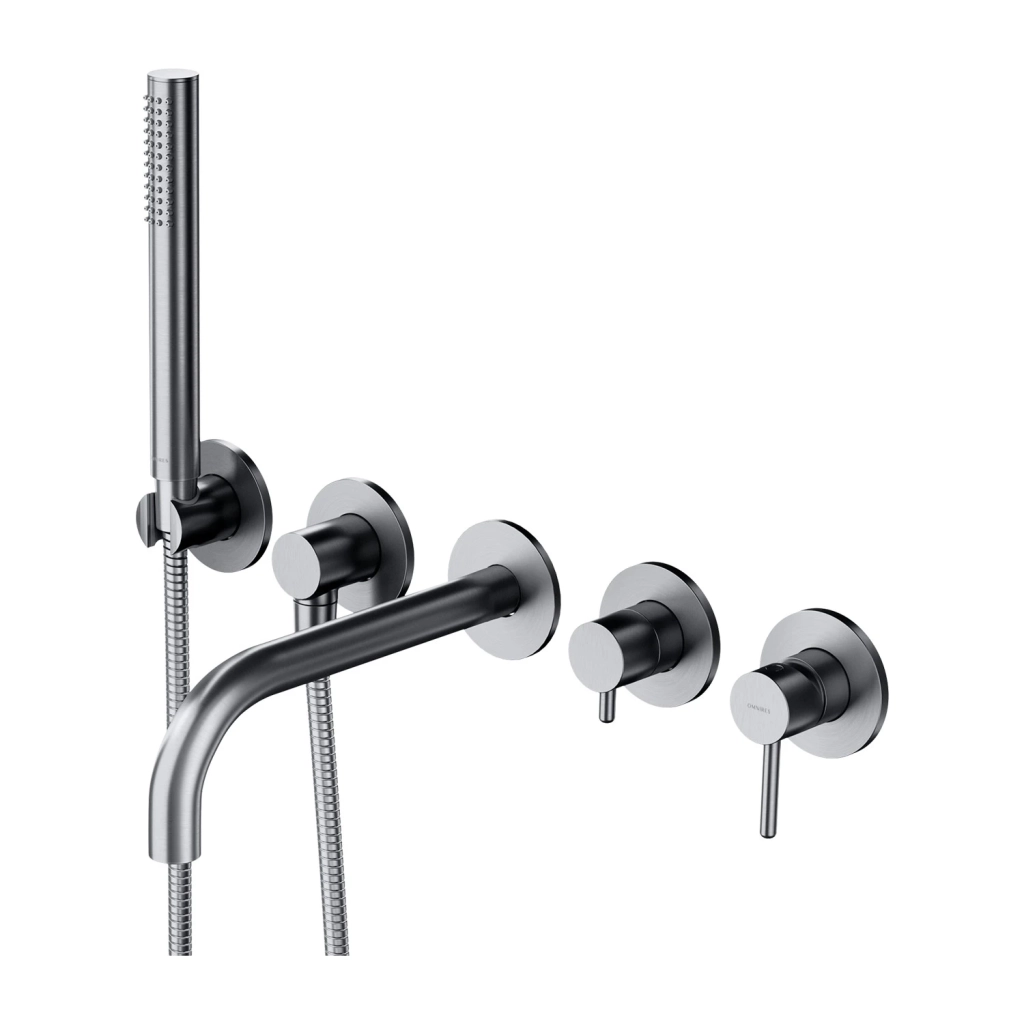Baterie cada încastrată Omnires Y Brushed Nickel Y1237-1NI