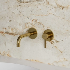 Смеситель встраиваемый для раковины Omnires Y Brushed Gold Y1215HGLB