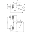Baterie cada Ideal Standard Ceraline BC199AA