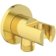 Cot racord de perete cu suport para 1/2 Ideal Standard IdealRain Brushed Gold BC807A2