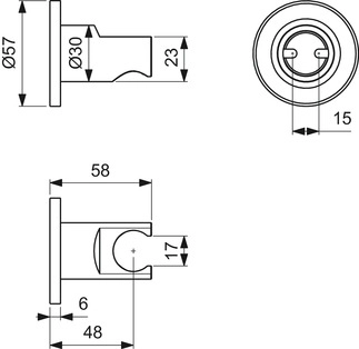 Suport para duș Ideal Standard IdealRain Chrome — 2