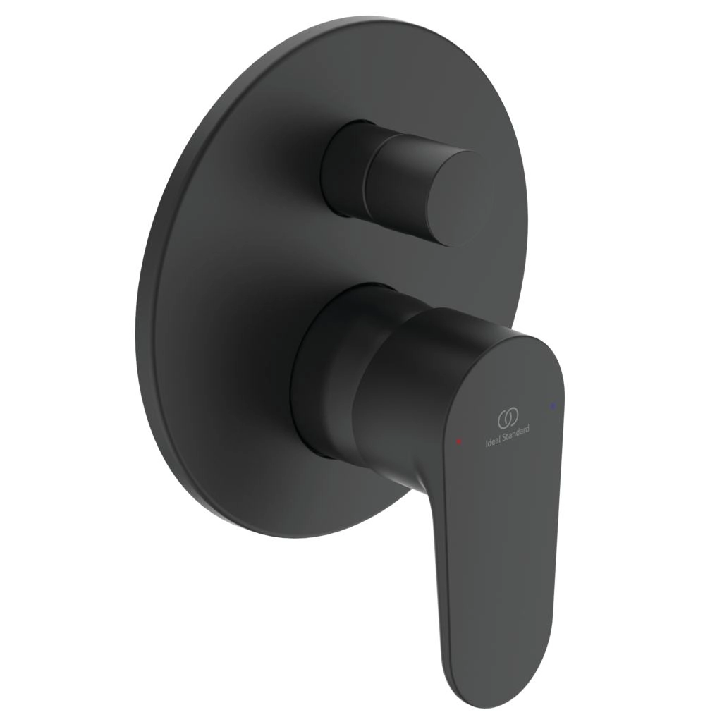 Встраиваемый смеситель для душа 2 режима Ideal Standard Cerafine O Black + монтажный корпус