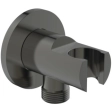 Cot racord de perete cu suport para 1/2 Ideal Standard IdealRain Magnetic Grey BC807A5