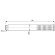 Душевая лейка Ideal Standard IdealRain Stick Silver Storm BC774GN