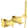 Baterie cada Ideal Standard Atelier Conca Brushed Gold BC763A2 cu accesorii