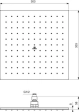 Pălărie duș Ideal Standard IdealRain Cube Easy-Clean Magnetic Grey A5805A5 30x30 cm