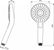 Душевая лейка с 3 режимами Ideal Standard IdealRain Evo Round L3 D110 B2231AA