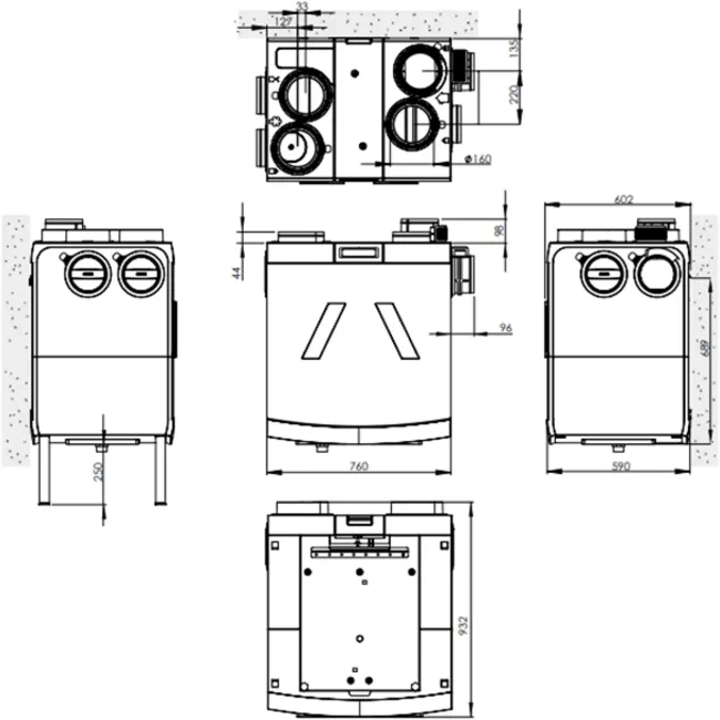 Recuperator de caldura ORCON Smart Comfort HRC-570 (22001105)
