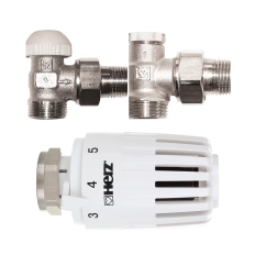 Set robinet cap termostat + retur 1/2 HERZ p/u eurocon