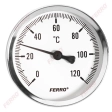 Termometru 63mm* 1/2" (0-120C) Ferro T63120A