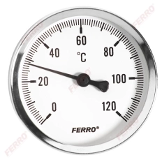 Termometru 63mm* 1/2" (0-120C) Ferro T63120A