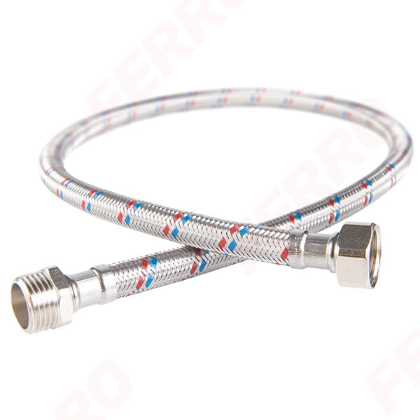 Racord flexibil FERRO 1/2 MF L=080  PWS71