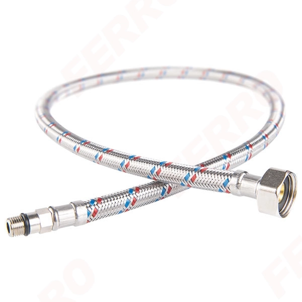 Подводка для воды Ferro M1/8 XF3/8 L-080 cm WBS19 с коротким наконечником