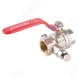 Шаровой кран с ручным деаэратором и пробкой Ferro F-POWER 1/2″ FF KFPO1