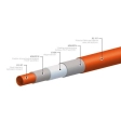 Труба для теплого пола PE-RT 5-ти слойная Herz 16*2(600m)