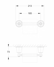 Держатель туалетной бумаги OMNIRES Art Lines AL53510GL
