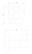 Cuier OMNIRES Modern Project Auriu periat MP60110GLB