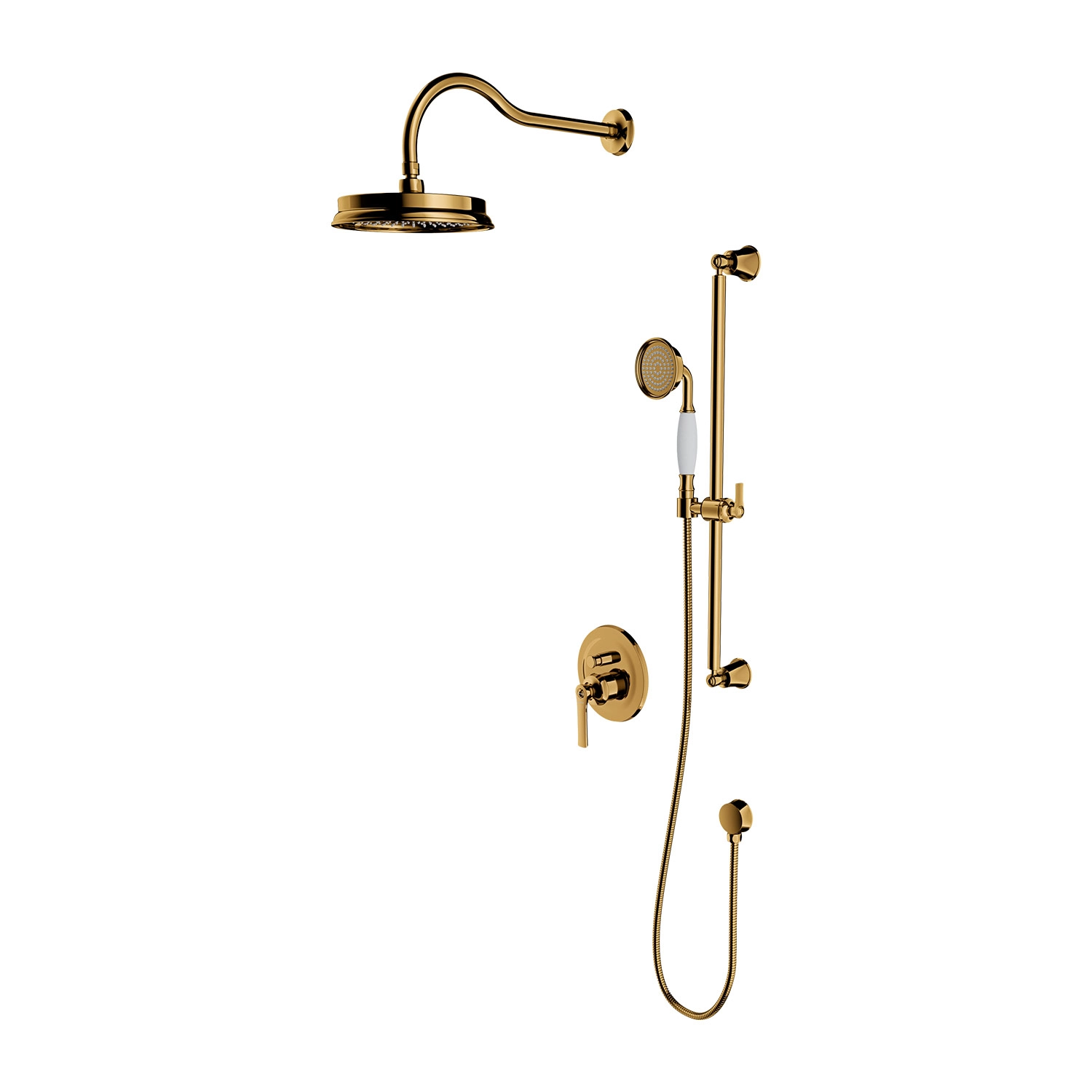 Душевой комплект Omnires Armance Polished Gold + монтажный корпус