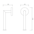 Suport hirtie OMNIRES Modern Project Crom MP60510CR