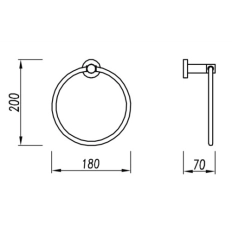 Полотенцедержатель OMNIRES Modern Project MP60230CR