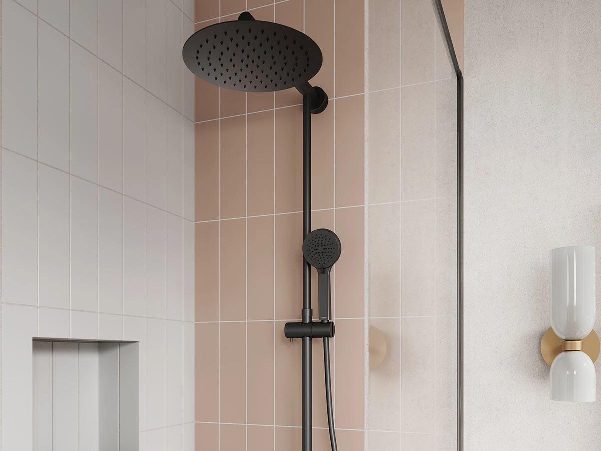 Душевая система термостатическая Ferro Trevi Black — 3