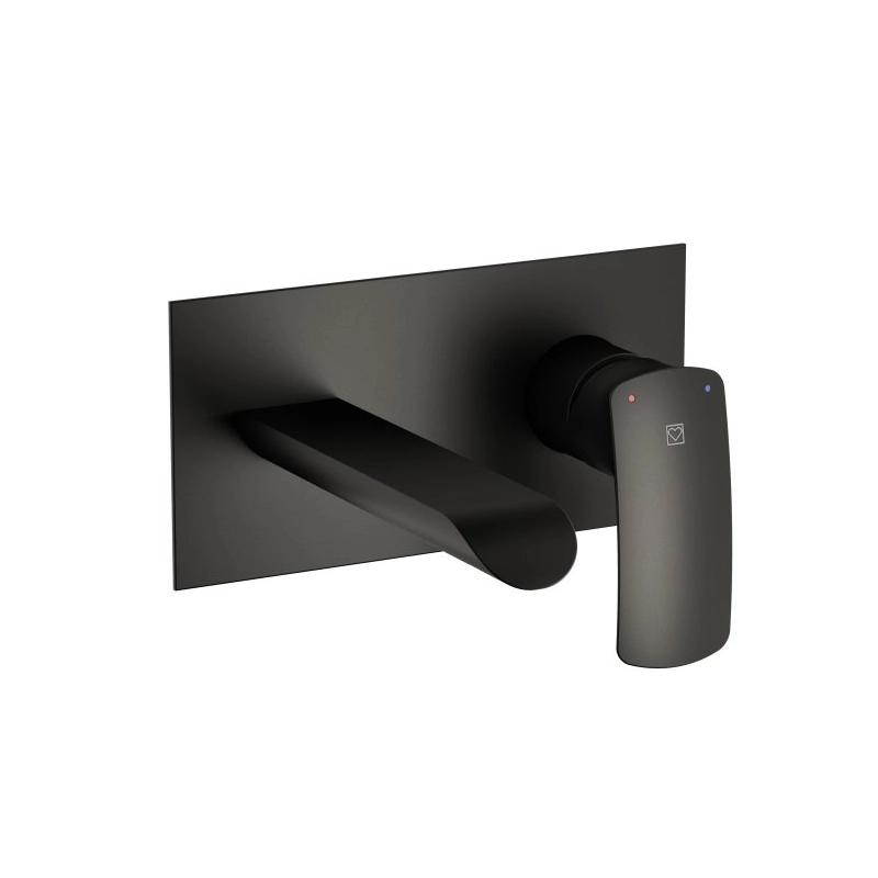 Baterie încastrată lavoar Herz Elite Black e80B + corp instalare