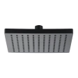Pălărie duș Herz SQ Black a54B UH12112B 20x20 cm