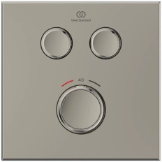 Baterie duș încastrată termostatată 2 cai Ideal Standard CERATHERM NAVIGO Silver Storm A7302GN
