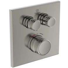 Baterie duș încastrată termostatată 2 cai Ideal Standard CERATHERM NAVIGO Silver Storm A7302GN