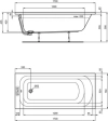 Cada acril Ideal Standard Simplicity 170x75 W004501