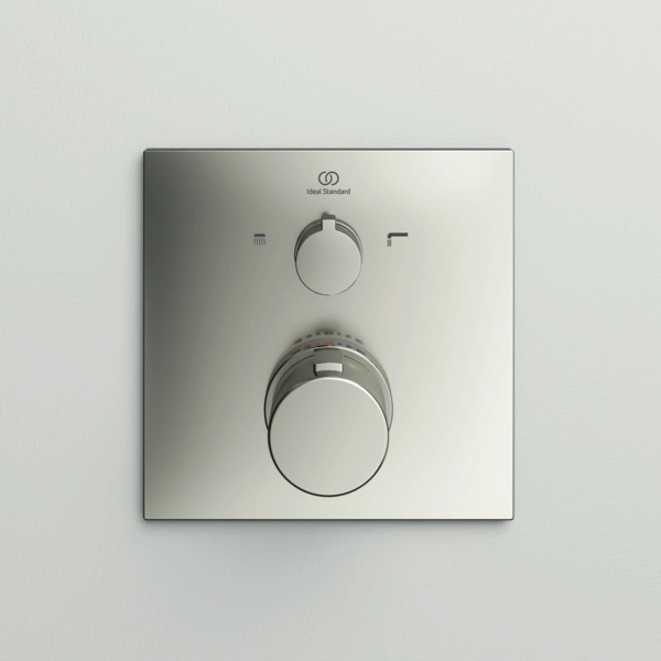 Baterie duș încastrată termostatată 2 cai Ideal Standard Ceratherm C100 Silver Storm — 3