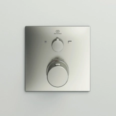 Baterie duș încastrată termostatată 2 cai Ideal Standard Ceratherm C100 Silver Storm A7522GN