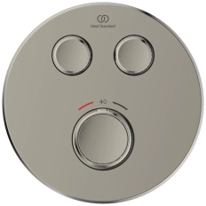 Baterie duș încastrată termostatată 2 cai Ideal Standard Ceratherm Navigo Silver Storm A7296GN