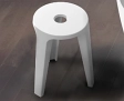 Стульчик Solid Surface Riho Silla 35x48x50 white matt