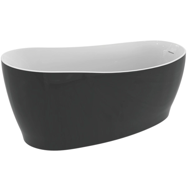 Cada Freestanding Ideal Standard Around 180x85cm Negru Lucios K8715V2 — 2