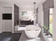 Cada Freestanding Solid Surface Riho Toledo 160x110 white matt