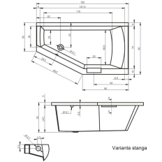 Cada acril Riho Geta 160x90 DR B029001005
