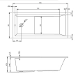 Cada acril Riho Lusso Plus 170x80 B006001005