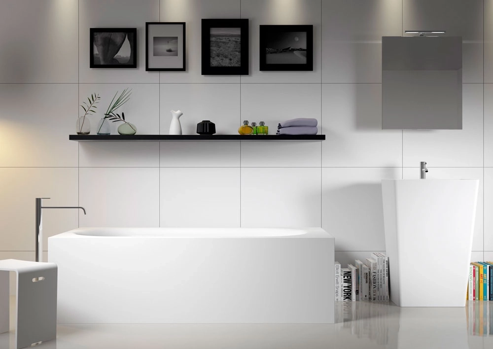 Cada Freestanding Solid Surface Riho Madrid 180x86x54 white matt