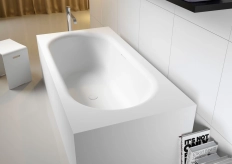 Cada Freestanding Solid Surface Riho Madrid 180x86x54 white matt
