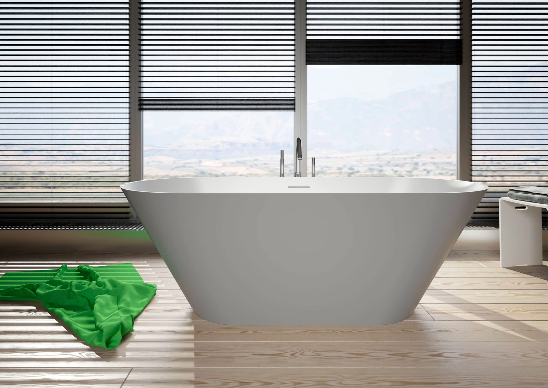 Ванна Freestanding Solid Surface Riho Barcelona 170x70x58 white matt