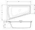Ванна акриловая Riho Still Smart Plug&Play 170x110 ПР