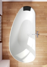 Cada Freestanding Solid Surface Riho Granada 190x90x60 L white matt